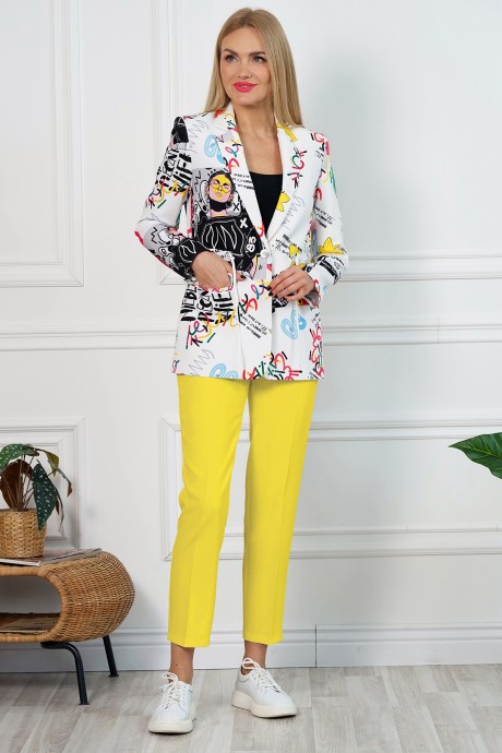 Костюм/комплект Ликвидация ALANI COLLECTION 2111 молочный, желтый размер 46 #1