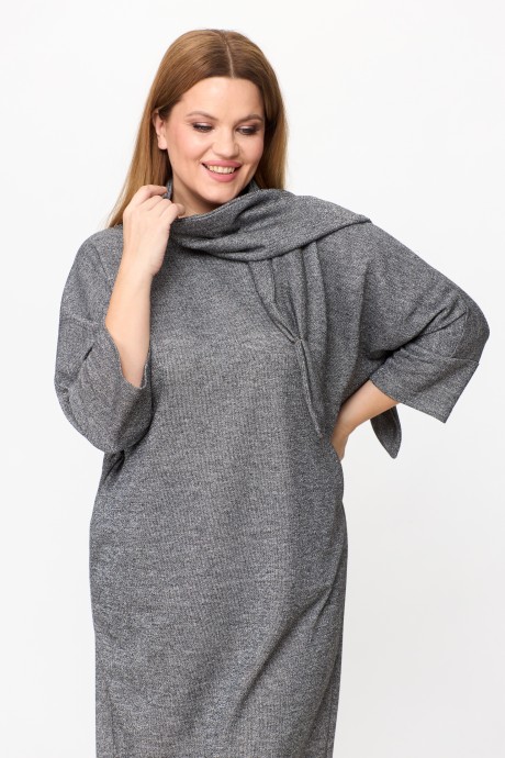 Платье Ликвидация Michel Chic 2157 графит, блеск размер 66 #6