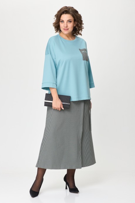 Костюм/комплект Ликвидация Michel Chic 1362 /1 голубой,клетка размер 56 #2