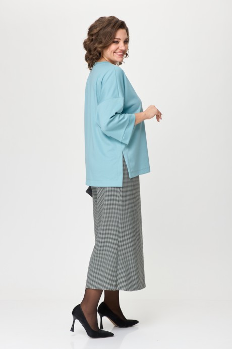 Костюм/комплект Ликвидация Michel Chic 1362 /1 голубой,клетка размер 56 #3