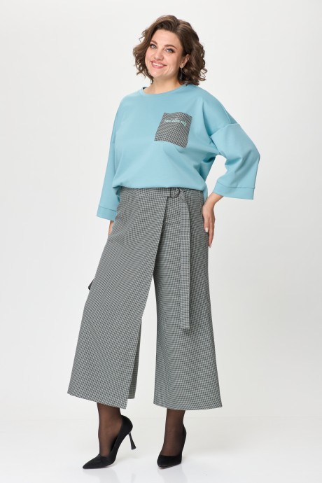 Костюм/комплект Ликвидация Michel Chic 1362 /1 голубой,клетка размер 56 #5