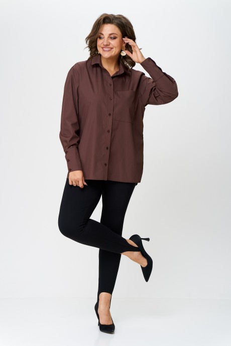 Рубашка Ликвидация Avenue Fashion 0301-7 Шоколад размер 54 #1