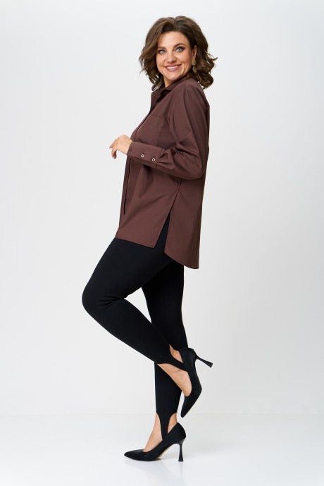 Рубашка Ликвидация Avenue Fashion 0301-7 Шоколад размер 54 #2