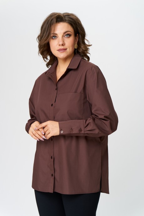 Рубашка Ликвидация Avenue Fashion 0301-7 Шоколад размер 54 #3