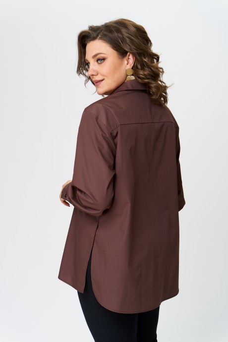 Рубашка Ликвидация Avenue Fashion 0301-7 Шоколад размер 54 #4