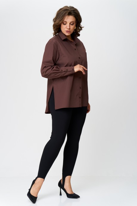 Рубашка Ликвидация Avenue Fashion 0301-7 Шоколад размер 54 #6