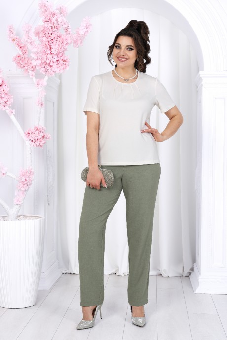Костюм/комплект Ликвидация NINELE (Нинель Шик ) 7463 тройка оливка размер 50 #5