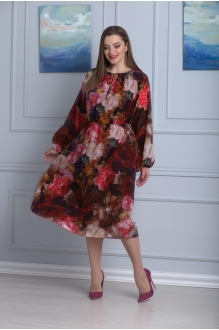 Ликвидация Anelli 642 красные цветы на черном