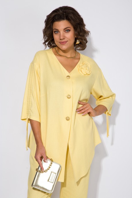 Костюм/комплект Ликвидация LILIANA М 1450 двойка жёлтый размер 52 #6