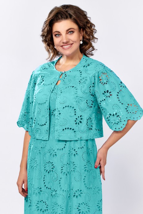 Костюм Ликвидация Mira Fashion 5583 -2 бирюза размер 52 #2