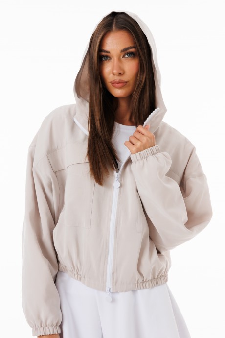 Бомбер Ликвидация KIVVIWEAR 4270 01 молочный размер 46 #1