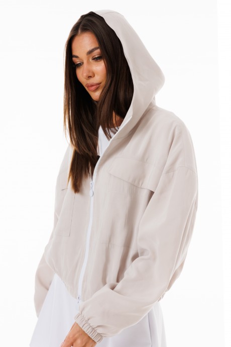 Бомбер Ликвидация KIVVIWEAR 4270 01 молочный размер 46 #2