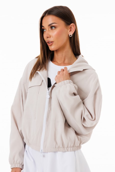 Бомбер Ликвидация KIVVIWEAR 4270 01 молочный размер 46 #3