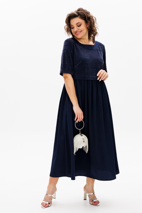 Вечернее платье Ликвидация Michel Chic 2173 темно-синий размер 56 #2