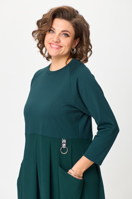 Платье Ликвидация Michel Chic 2137 /1 изумруд размер 64 #5