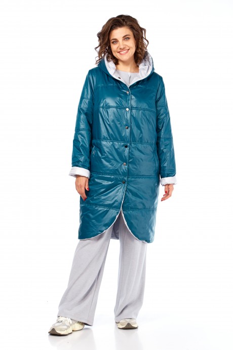 Куртка Ликвидация Diamant 1928 бирюза, белый размер 60 #2