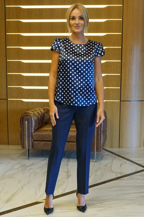 Костюм/комплект Ликвидация ALANI COLLECTION 2425 тройка синий+горох размер 48 #7