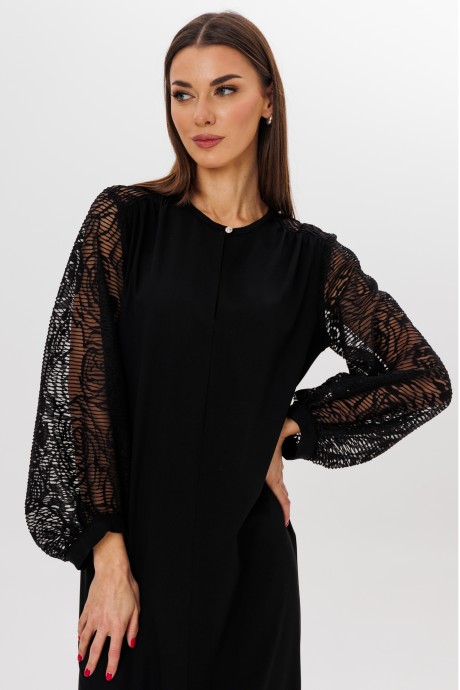 Платье Ликвидация KIVVIWEAR 4253 01 черный размер 48 #5