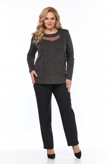 Джемпер (кофта) Ликвидация Элль-Стиль 2024 /3 графит размер 60 #6