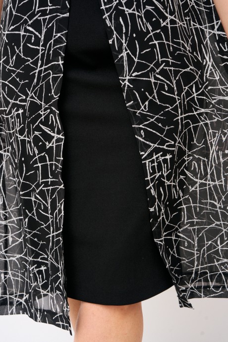 Платье Ликвидация IVA 1816 черный размер 60 #5