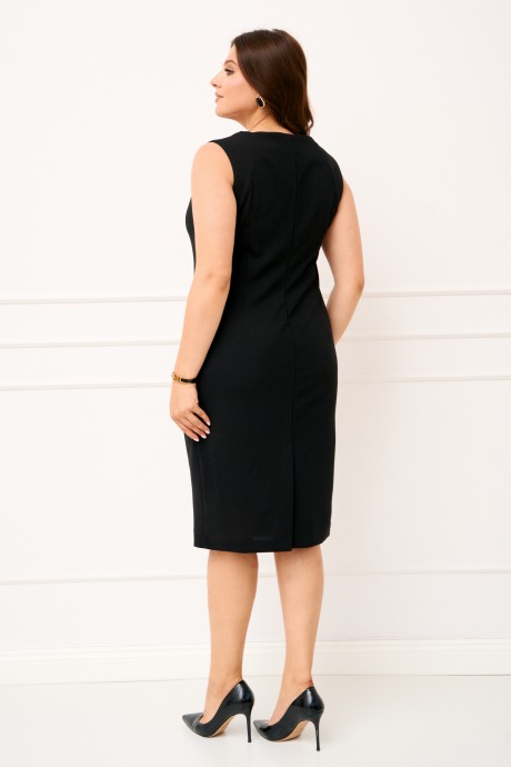 Платье Ликвидация IVA 1816 черный размер 60 #9