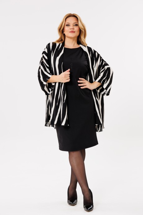 Костюм Ликвидация Michel Chic 1398 черный, зебра размер 62 #1