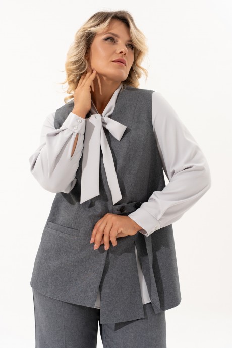 Костюм/комплект Ликвидация ALGRANDA (Novella Sharm) A4068 двойка серый размер 66 #4
