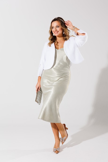 Жакет (пиджак) Ликвидация Anelli 1445 белый размер 50 #4