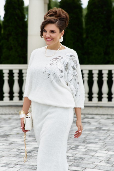 Костюм/комплект Ликвидация Vittoria Queen 26293  двойка молочный размер 60 #2