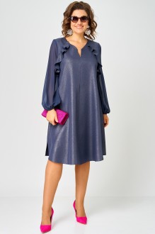 Платье Распродажа EVA GRANT 7322 А синий баклажан