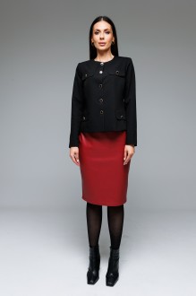 Юбочный костюм Распродажа Ларс Стиль 841 двойка черный,красный