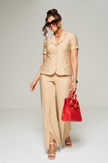 Брючный костюм Распродажа Beautiful&Free 6312 двойка песочный