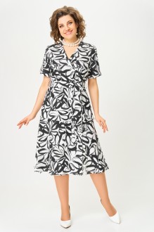 Платье Распродажа Swallow 838 Чёрно-белый, принт