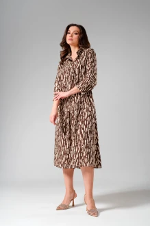 Платье Распродажа ERIKA STYLE 1621 коричневый