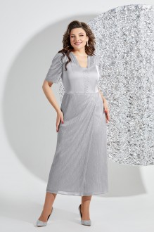 Вечернее платье Распродажа Mira Fashion 5530 -2 серебро