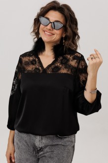Блузка Распродажа Anelli 1790 черный