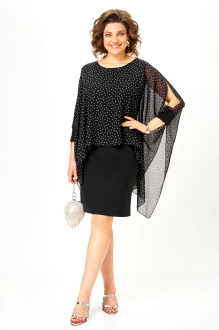 Вечернее платье Распродажа Michel Chic 2203 черное, горох