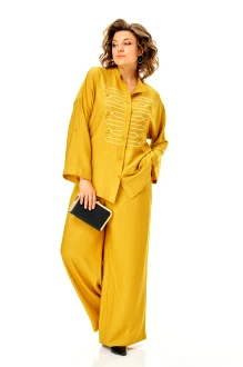 Брючный костюм Распродажа Michel Chic 1463 двойка горчица