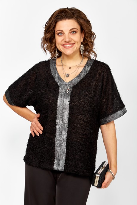 Костюм/комплект Bagira 1057 двойка черный, серебро размер 50-54 #4