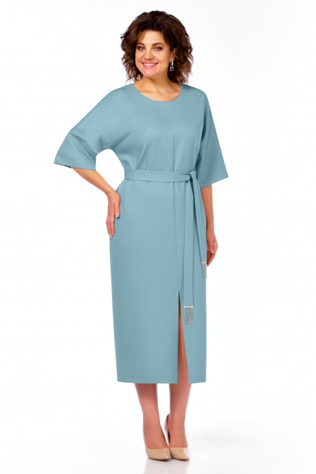 Платье Bagira 1046 серо-голубой размер 52-62 #1