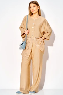 Брючный костюм Laikony L-534 бежевый