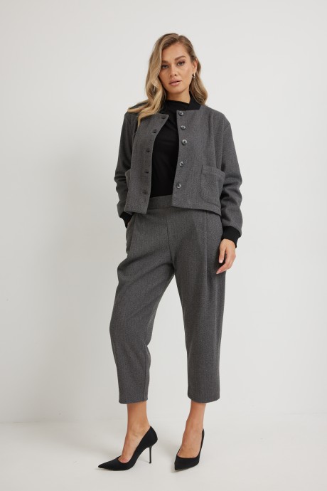 Жакет (пиджак) Mirolia 1273 серая ёлочка размер 46-54 #5