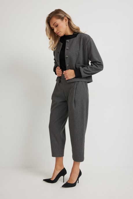 Жакет (пиджак) Mirolia 1273 серая ёлочка размер 46-54 #6