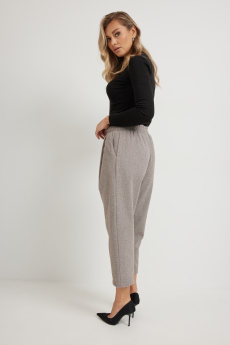 Брюки Mirolia 1275 коричневая ёлочка размер 46-54 #9