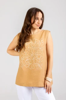 Блузка Mirolia 1299 горчичная