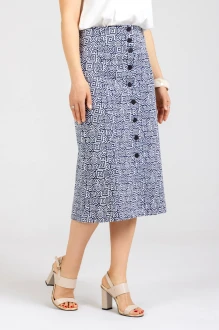 Юбка Mirolia 1301 синяя графика