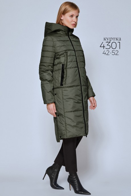 Пальто Bazalini 4301 хаки размер 42-52 #1