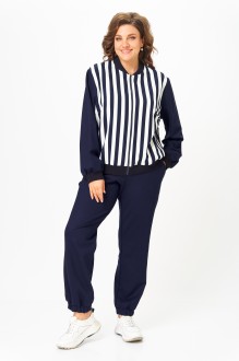 Спортивный костюм SolomeaLux 946/449D двойка синий с белым #1