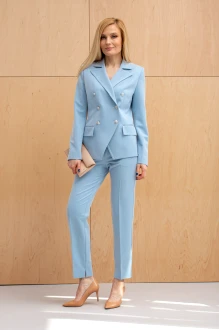 Брючный костюм Azzara 10053 Г двойка голубой