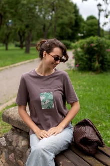 Футболка Купалинка 30212G кофейная